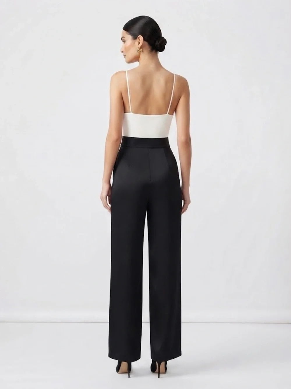 (New) Ramy Brook Contrast Bodice Wide-Leg Jumpsuit